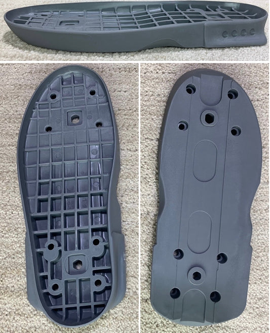 Stock Them Skates Soul Plate V3 - Grey (no hardware)