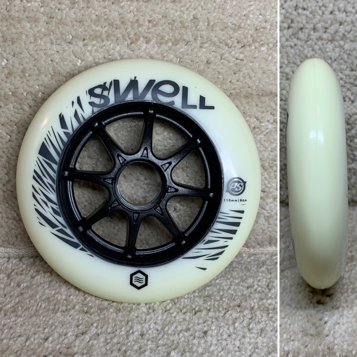 Powerslide Swell Wheel 110mm - AGE CURED YELLOW (Sold per Wheel)