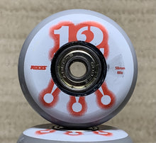 Load image into Gallery viewer, Roces Stock M12 Lo White Wheel with Abec 5 Bearings