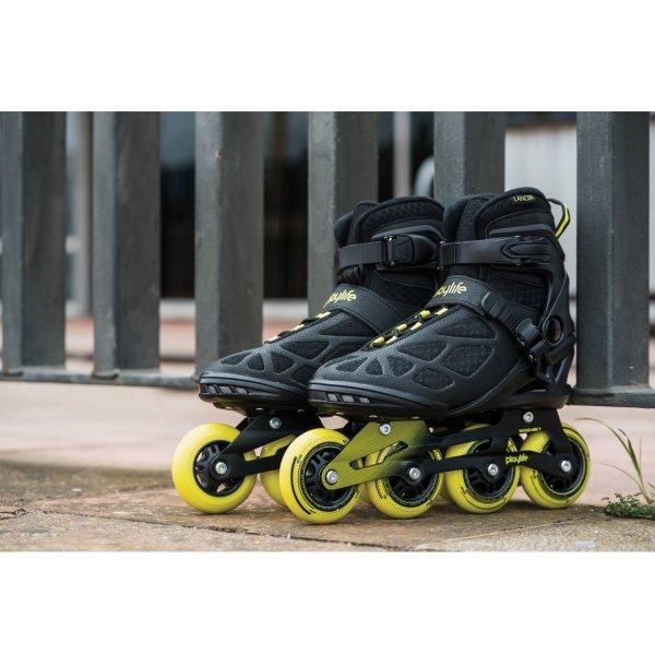 Powerslide Playlife Lancer Black 84 Skate for Men (10us and above) *Clearance - Slightly Damaged Boxes*