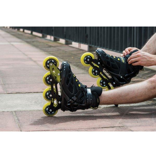 Powerslide Playlife Lancer Black 84 Skate for Men (10us and above) *Clearance - Slightly Damaged Boxes*