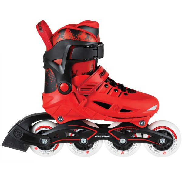 Powerslide Phuzion Universe Red 4-Wheeler Skate for Kids (11J-13J us)