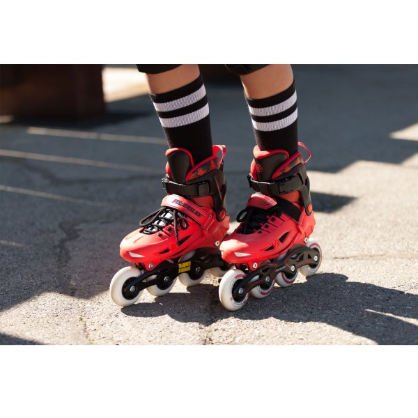 Powerslide Phuzion Universe Red 4-Wheeler Skate for Kids (11J-13J us)