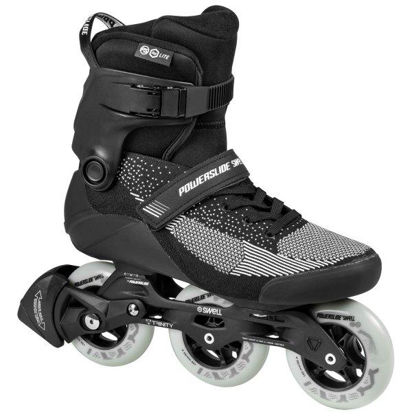 Powerslide Swell Lite Black 100 Trinity Skate (7-7.5us | 25.7-26.6cm) - Oak City Inline Skate Shop