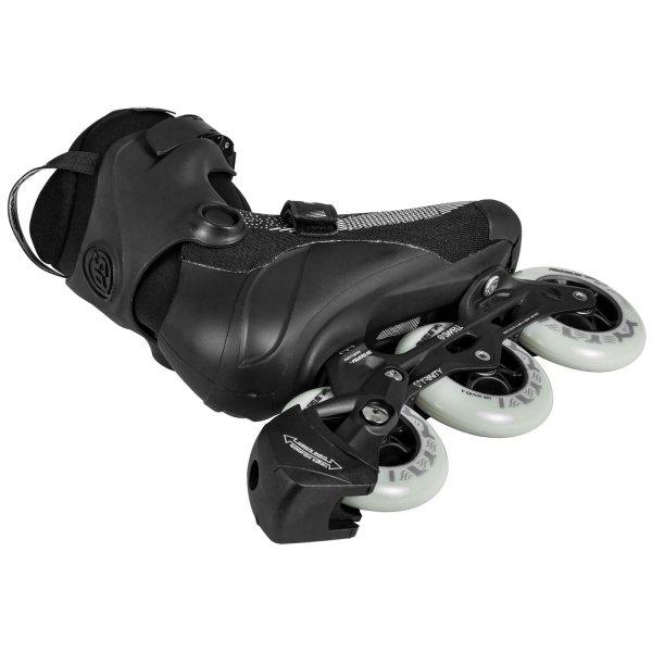 Powerslide Swell Lite Black 100 Trinity Skate (7-7.5us | 25.7-26.6cm) - Oak City Inline Skate Shop