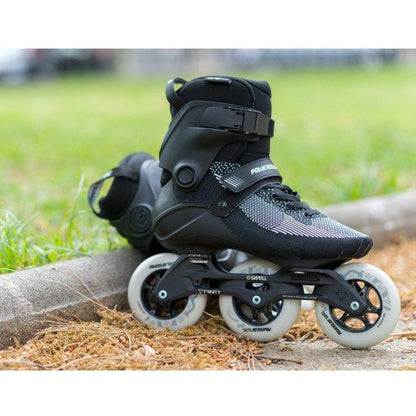 Powerslide Swell Lite Black 100 Trinity Skate (7-7.5us | 25.7-26.6cm) - Oak City Inline Skate Shop