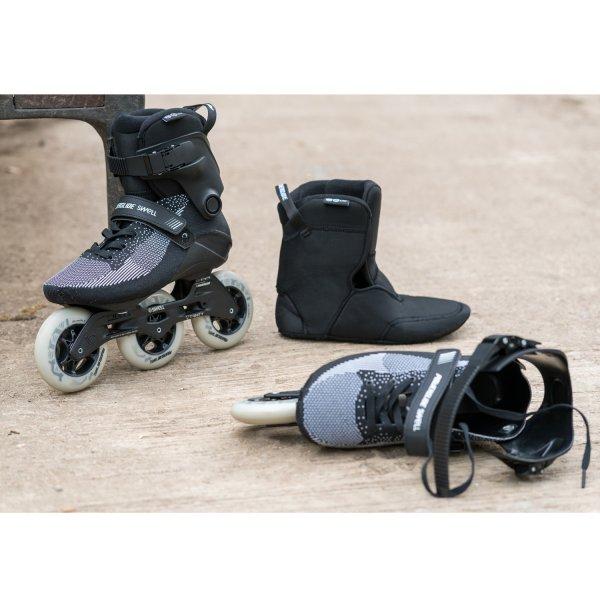 Powerslide Swell Lite Black 100 Trinity Skate (7-7.5us | 25.7-26.6cm) - Oak City Inline Skate Shop